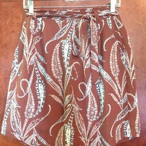 Loft paisley patterned skirt